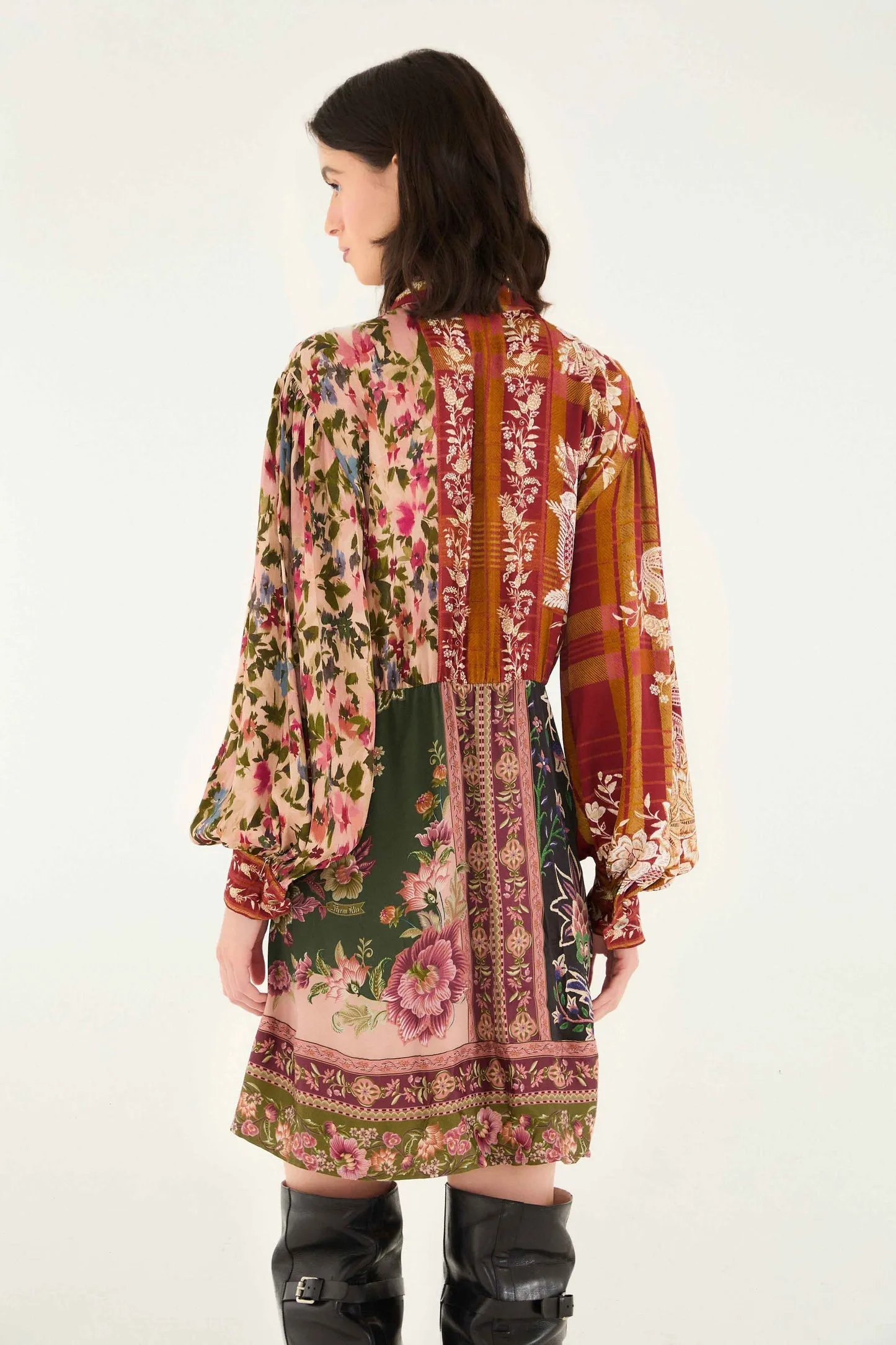 Farm Rio | Mix Mini Dress - Winter Garden sold by Sisters & Co product image thumbnail 4