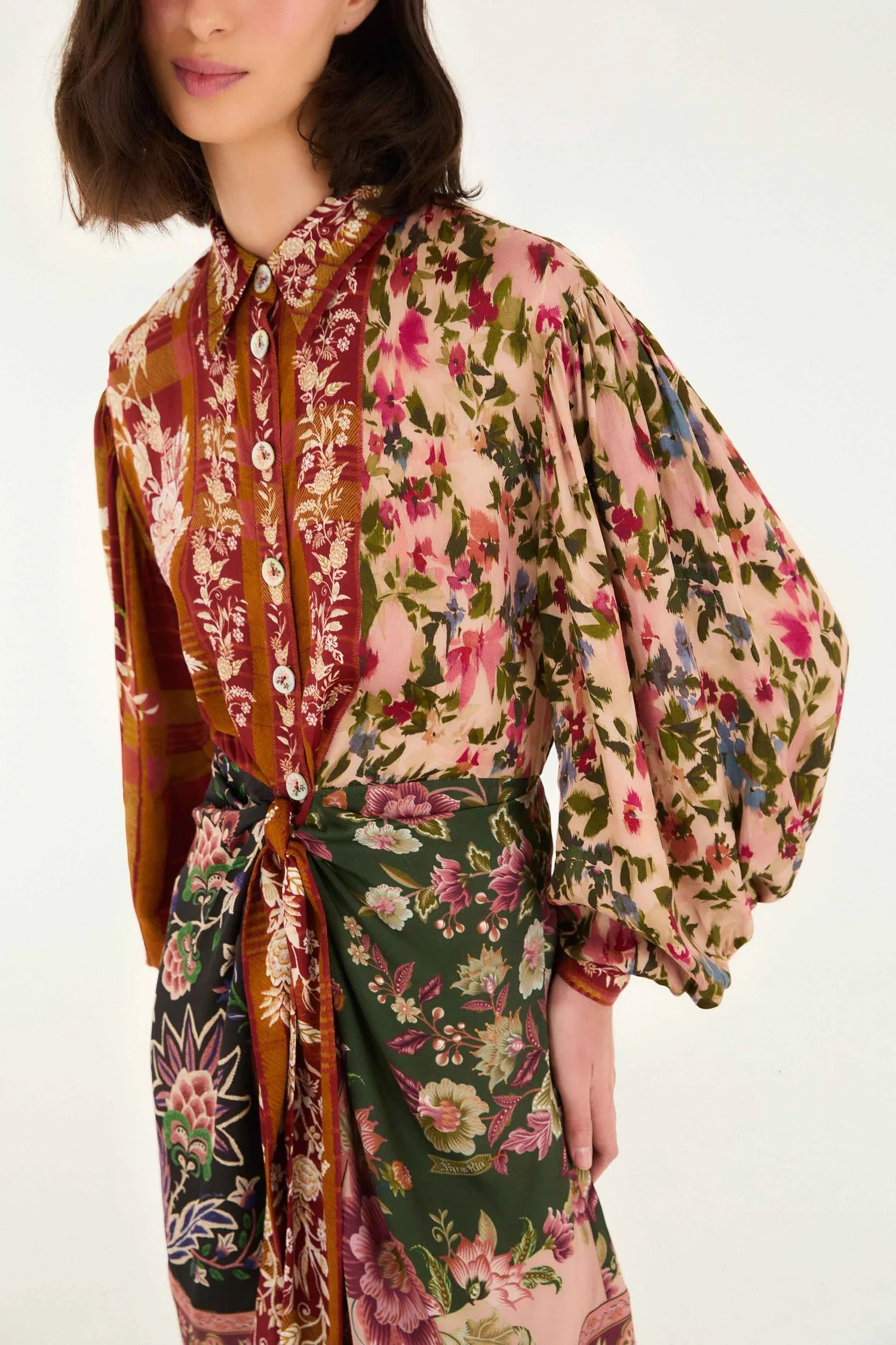 Farm Rio | Mix Mini Dress - Winter Garden sold by Sisters & Co product image thumbnail 5