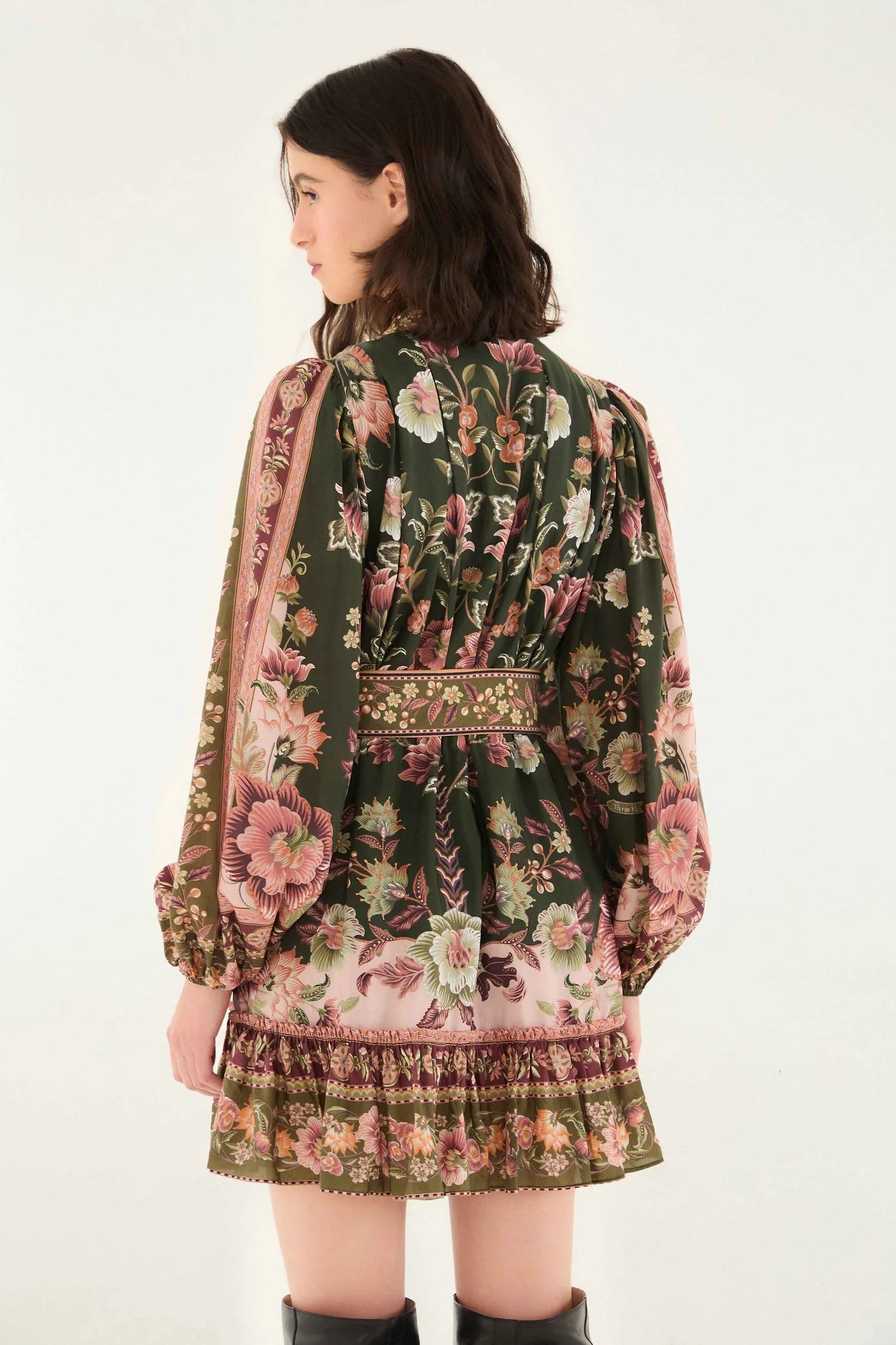 Farm Rio | Flowering Garden Tree Mini Dress - Green sold by Sisters & Co product image thumbnail 3