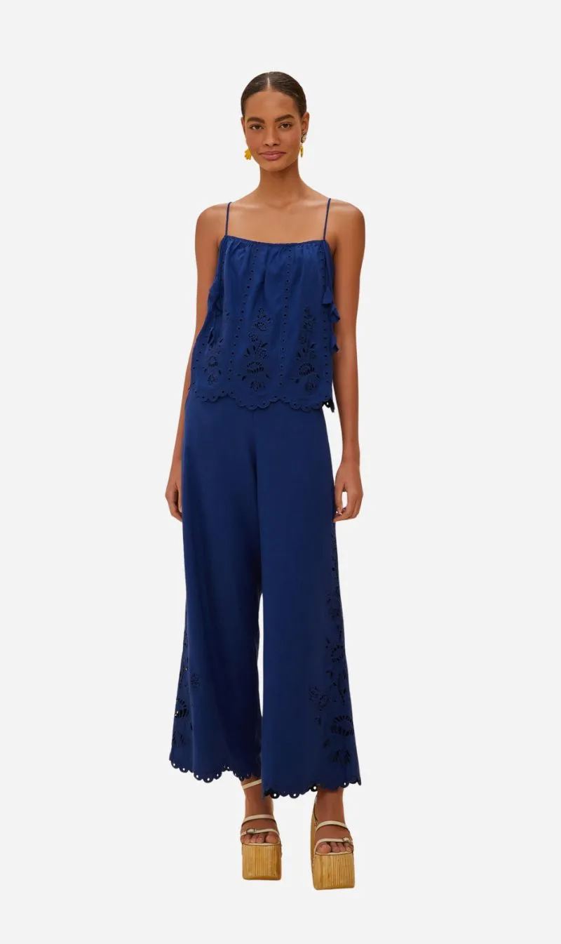 Farm Rio | Richelieu Pants - Blue sold by Sisters & Co