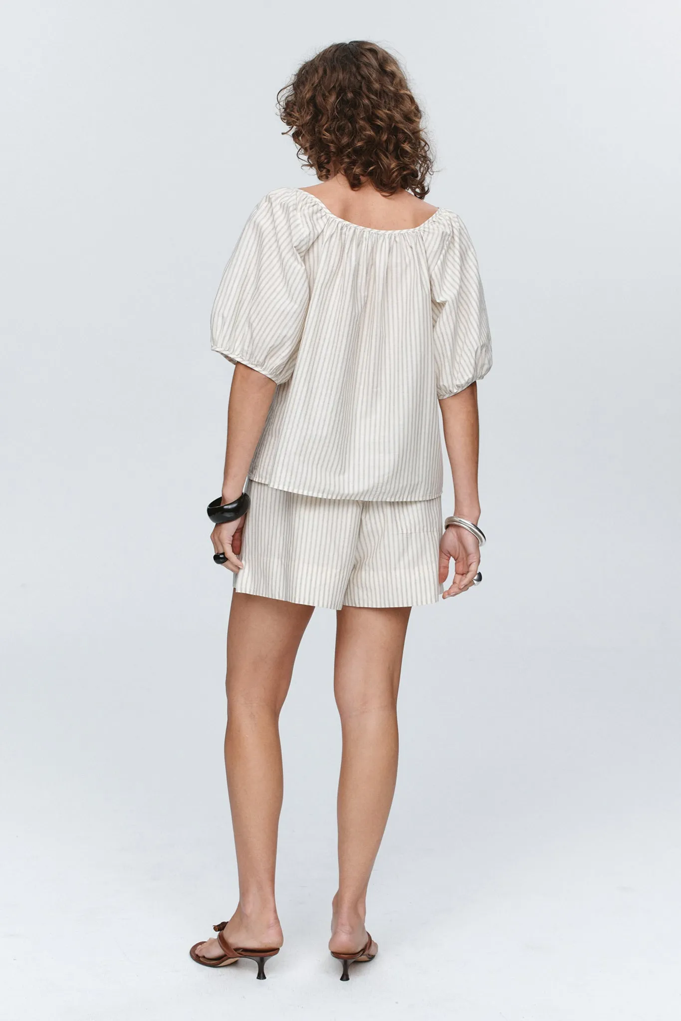 Marle | Kendra Top - Grey Stripe sold by Sister & Co product image thumbnail 4