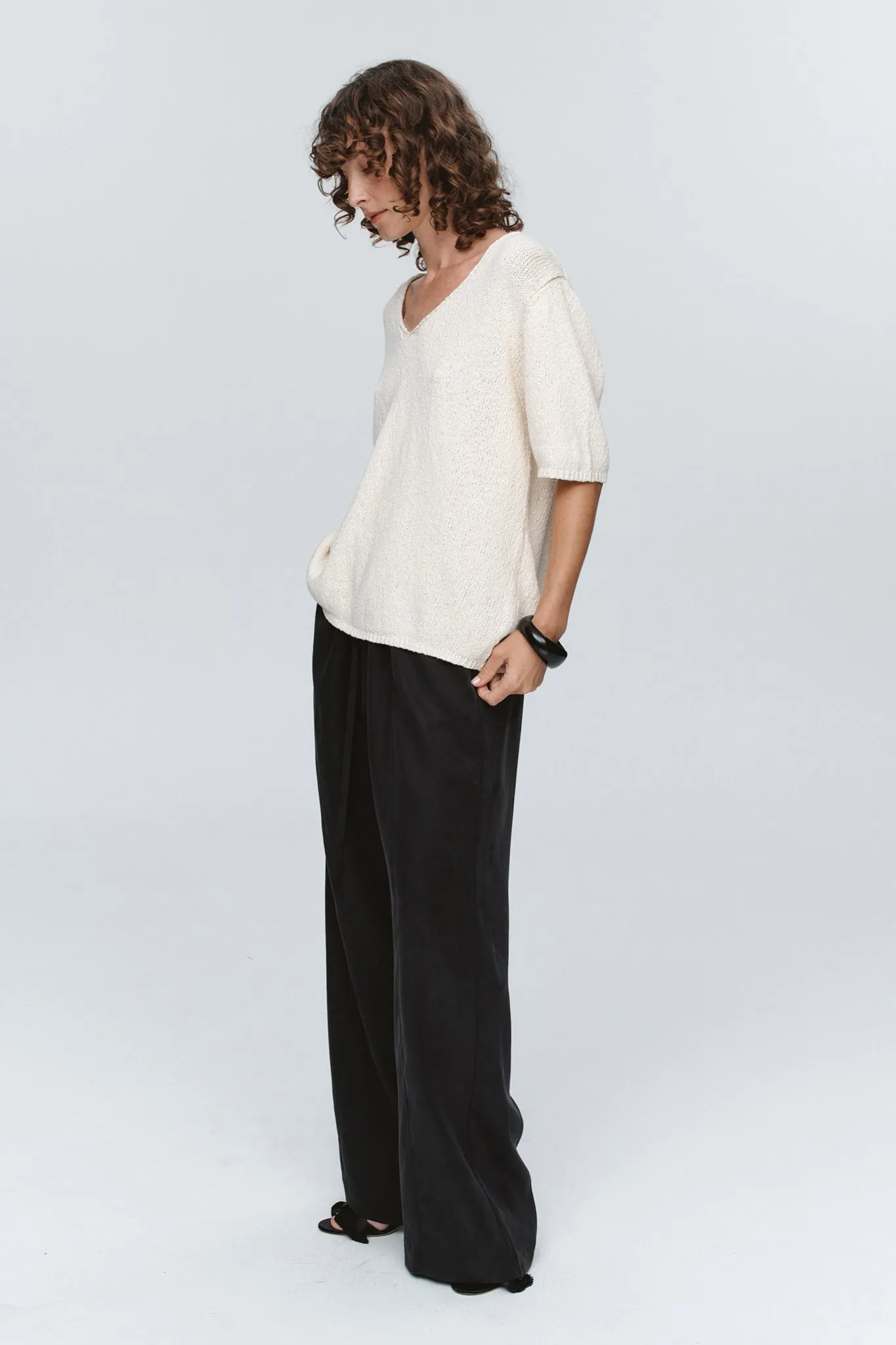 Marle | Nya Tee - Ivory sold by Sisters & Co product image thumbnail 4