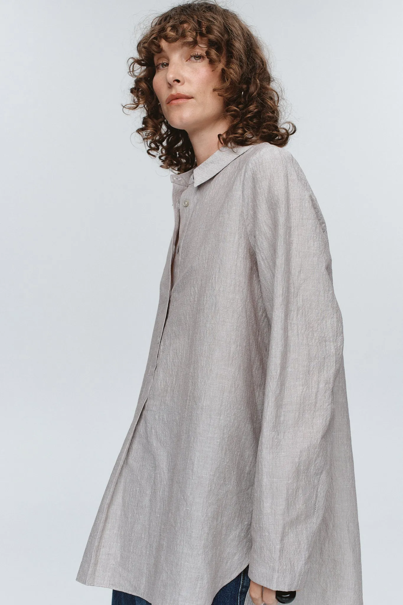 Marle | Tab Shirt - Chocolate Stripe sold by Sisters & Co product image thumbnail 2