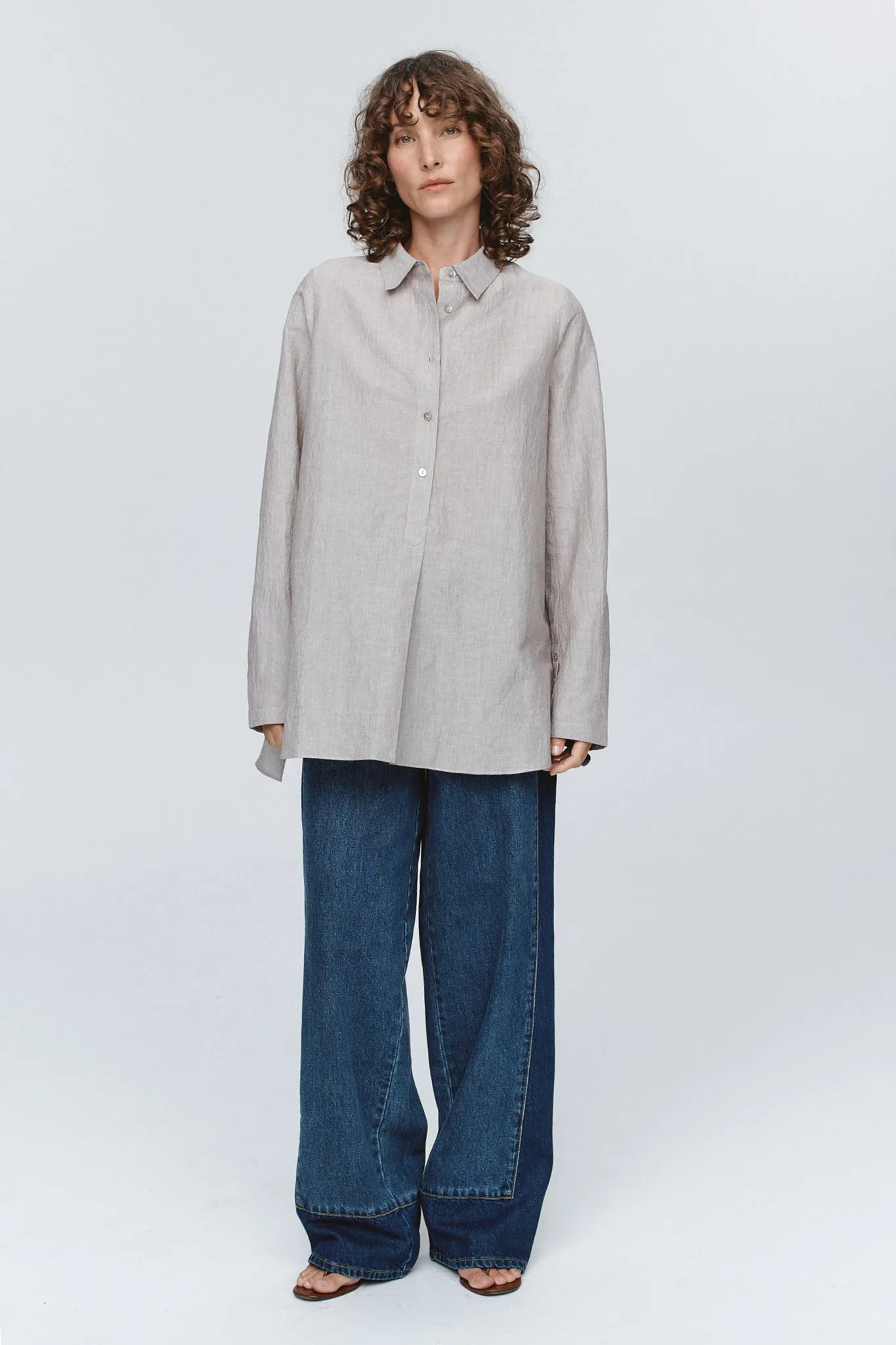 Marle | Tab Shirt - Chocolate Stripe sold by Sisters & Co product image thumbnail 3