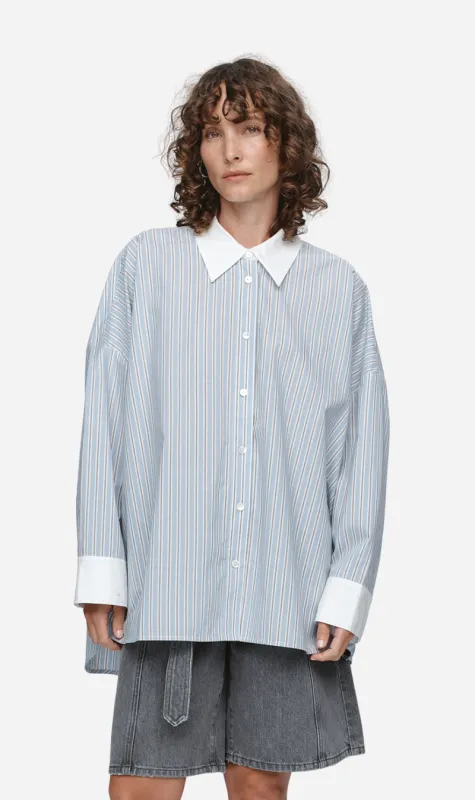 Marle | Edie Shirt - Bleu Stripe sold by Sister & Co
