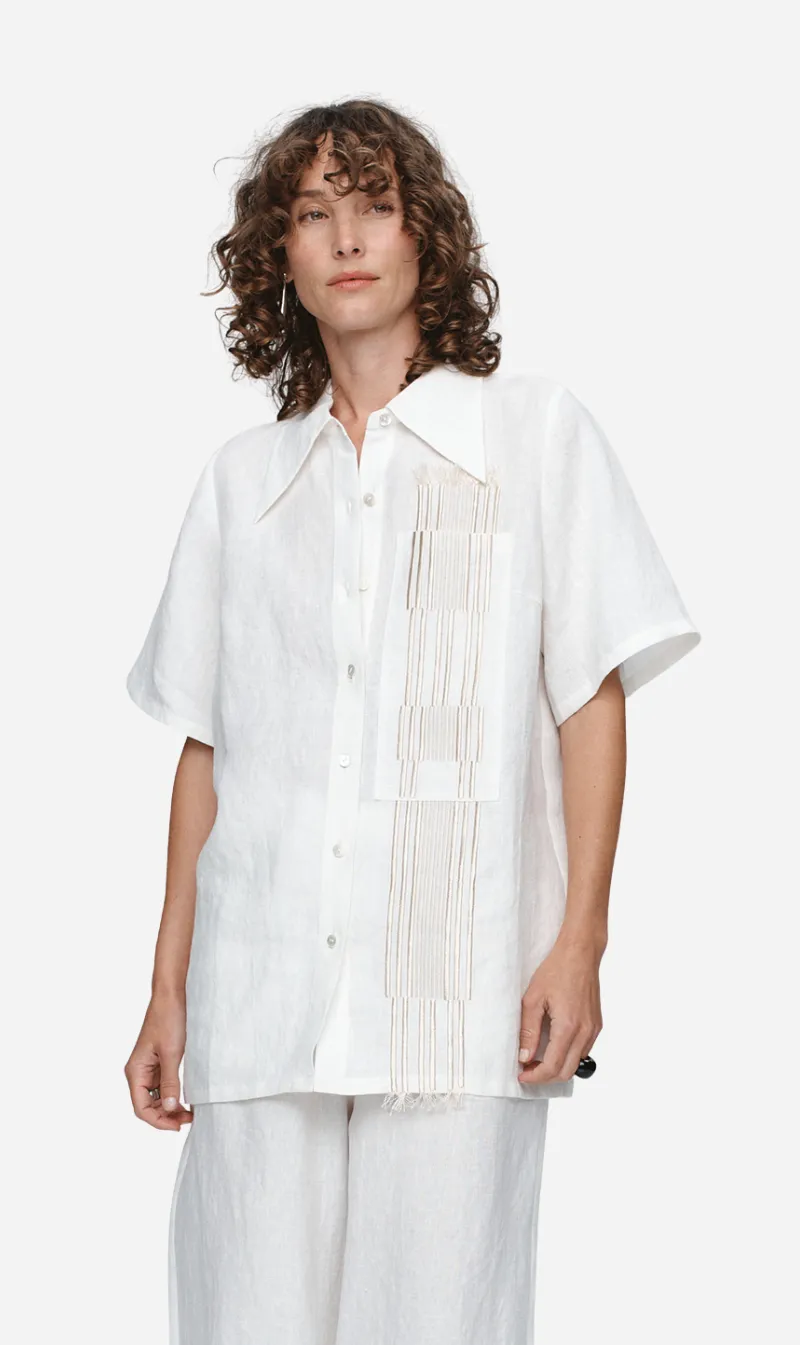 Marle | Atticus Shirt - Ivory sold by Sister & Co
