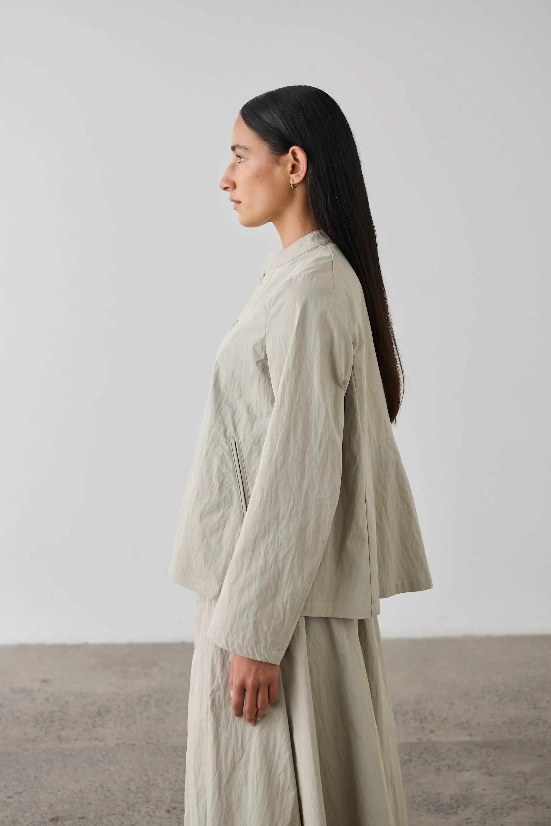 Laing | Mandarin Shirt Jacket - Pale Sage sold by Sister & Co product image thumbnail 3