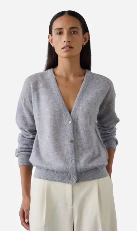 Laing | Fine Alpaca Cardigan - Heather sold by Sister & Co