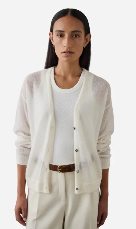 Laing | Fine Alpaca Cardigan - Cream sold by Sister & Co