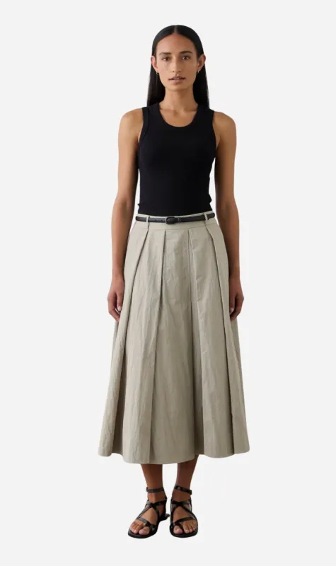 Laing | Full Pleated Skirt - Pale Sage sold by Sister & Co