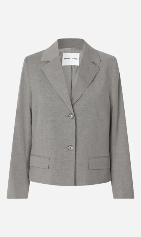 Samsoe Samsoe | Sarila Blazer - Grey Mel. sold by Sister & Co