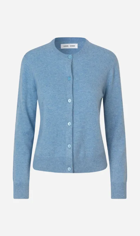 Samsoe Samsoe | Saboston Cardigan - Blue Denim Mel. sold by Sisters & Co