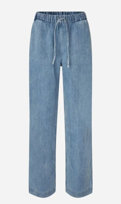 Samsoe Samsoe | Sahoysa Trousers - Denim Blue sold by Sister & Co
