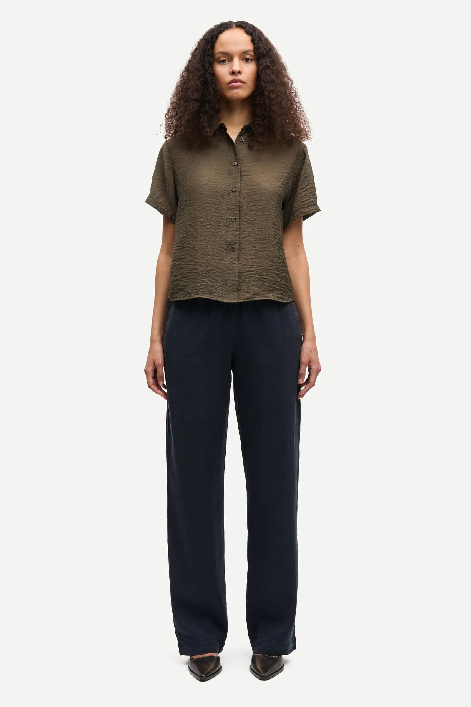 Samsoe Samsoe | Saminna SS Shirt - Deep Forest sold by Sister & Co product image thumbnail 2