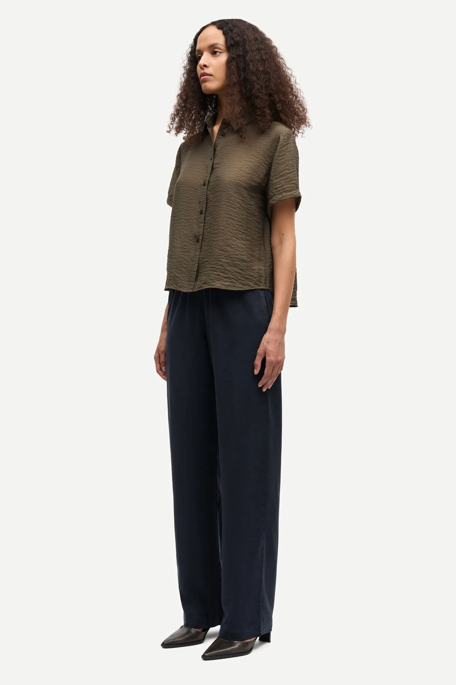 Samsoe Samsoe | Saminna SS Shirt - Deep Forest sold by Sister & Co product image thumbnail 3