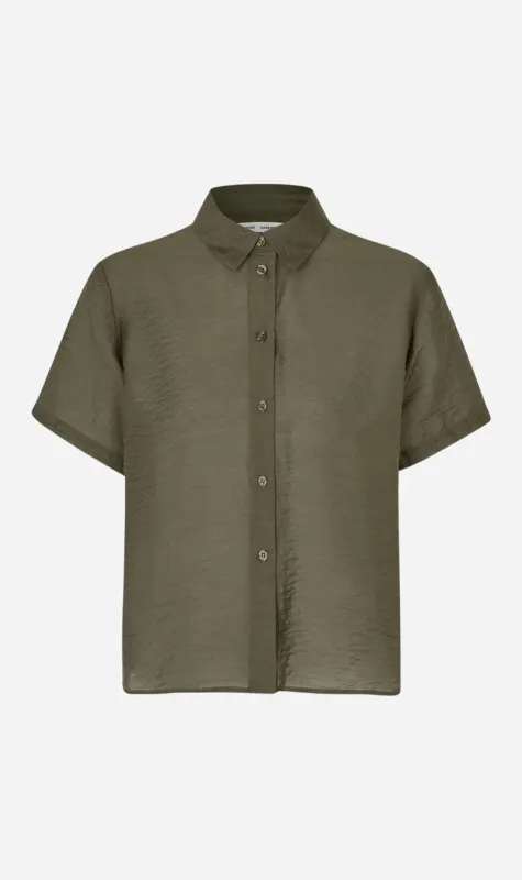 Samsoe Samsoe | Saminna SS Shirt - Deep Forest sold by Sister & Co