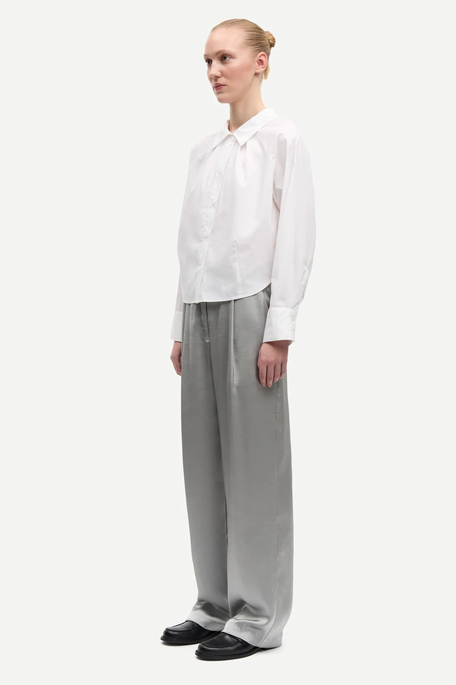 Samsoe Samsoe | Sakya Shirt - White sold by Sisters & Co product image thumbnail 3