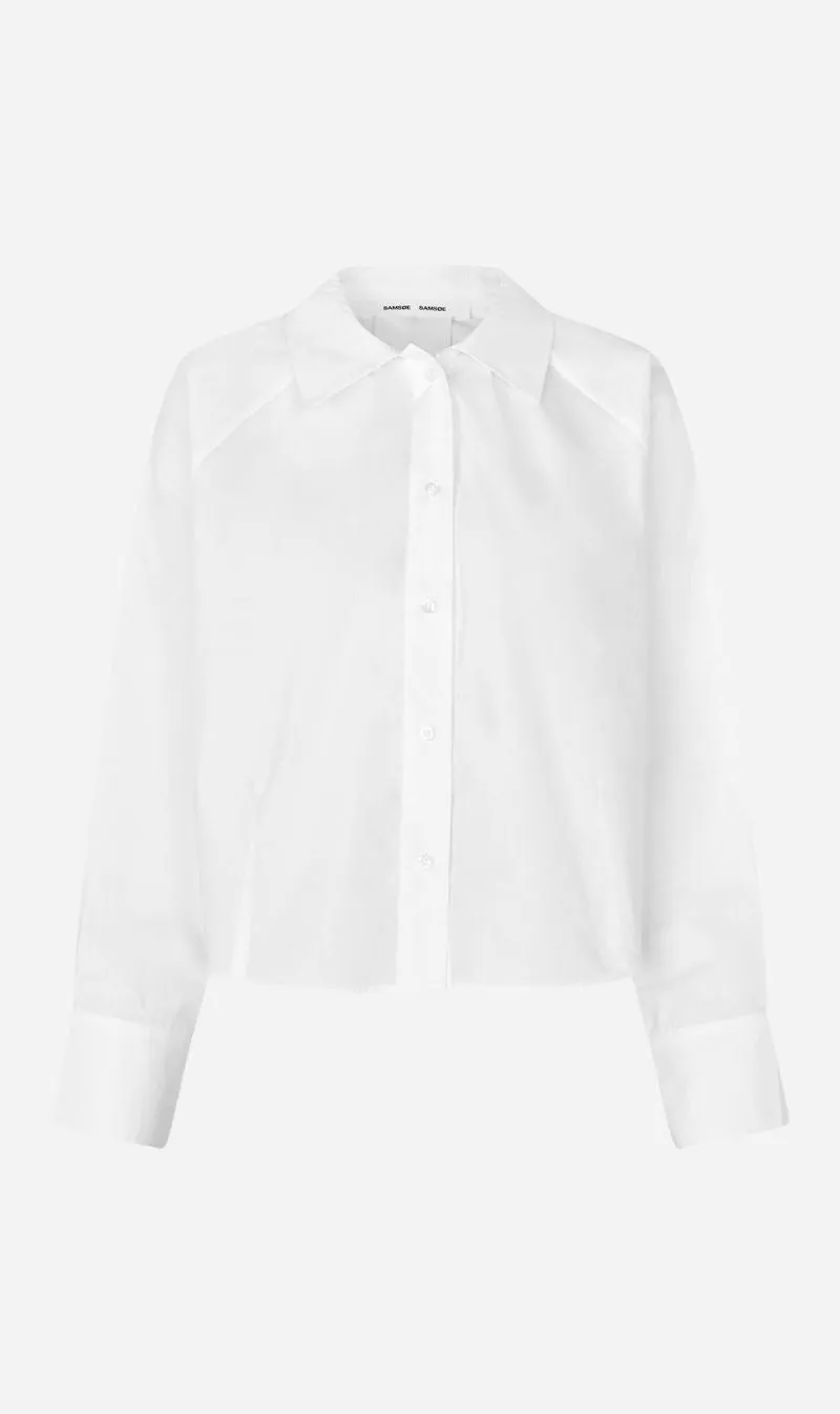Samsoe Samsoe | Sakya Shirt - White sold by Sisters & Co