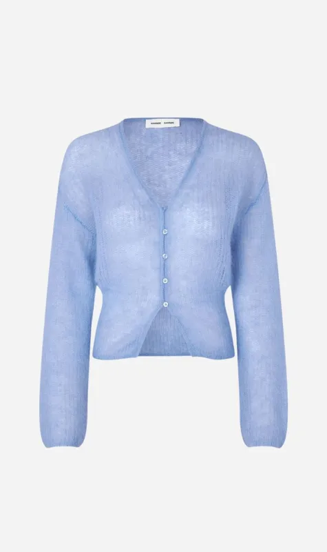 Samsoe Samsoe | Sapoppie Cardigan - Della Robbia Blue sold by Sister & Co