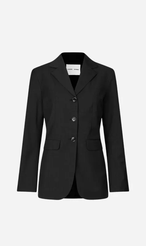 Samsoe Samsoe | Satove Blazer - Black Mel. sold by Sister & Co