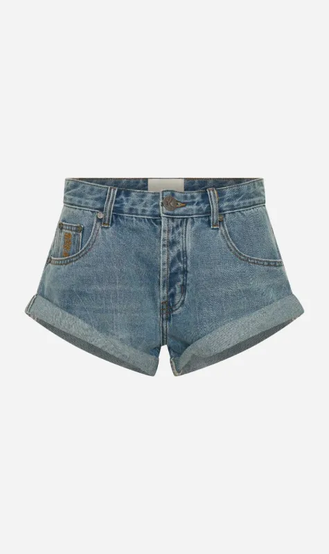 One Teaspoon | Bandits Low Waist Denim Shorts - Blue Crush sold by Sister & Co