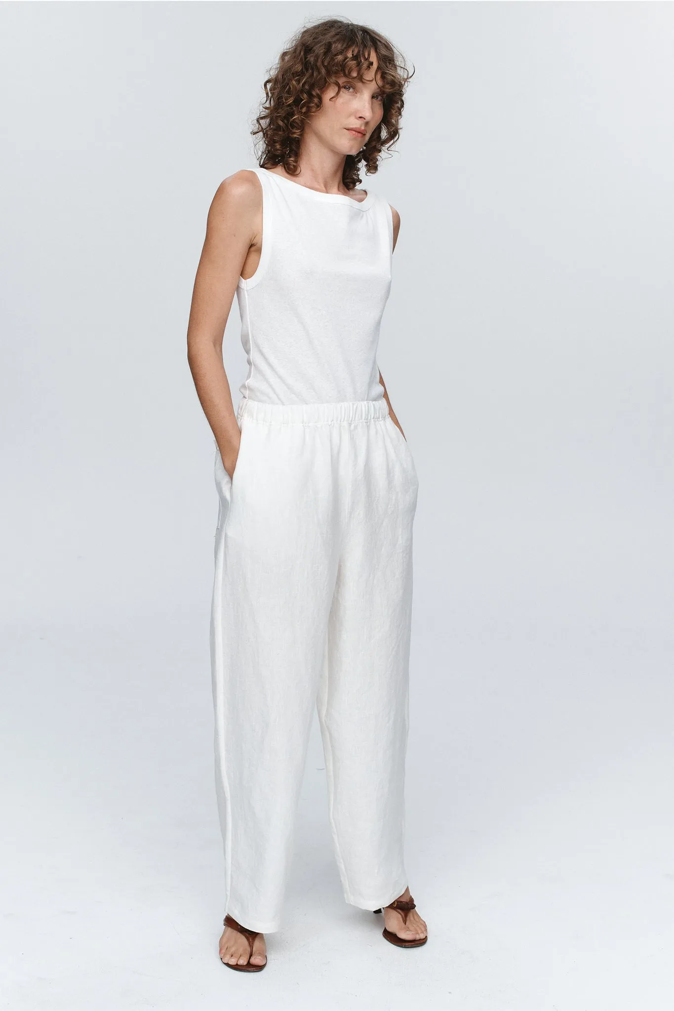 Marle | Atticus Pant - Ivory sold by Sisters & Co product image thumbnail 3