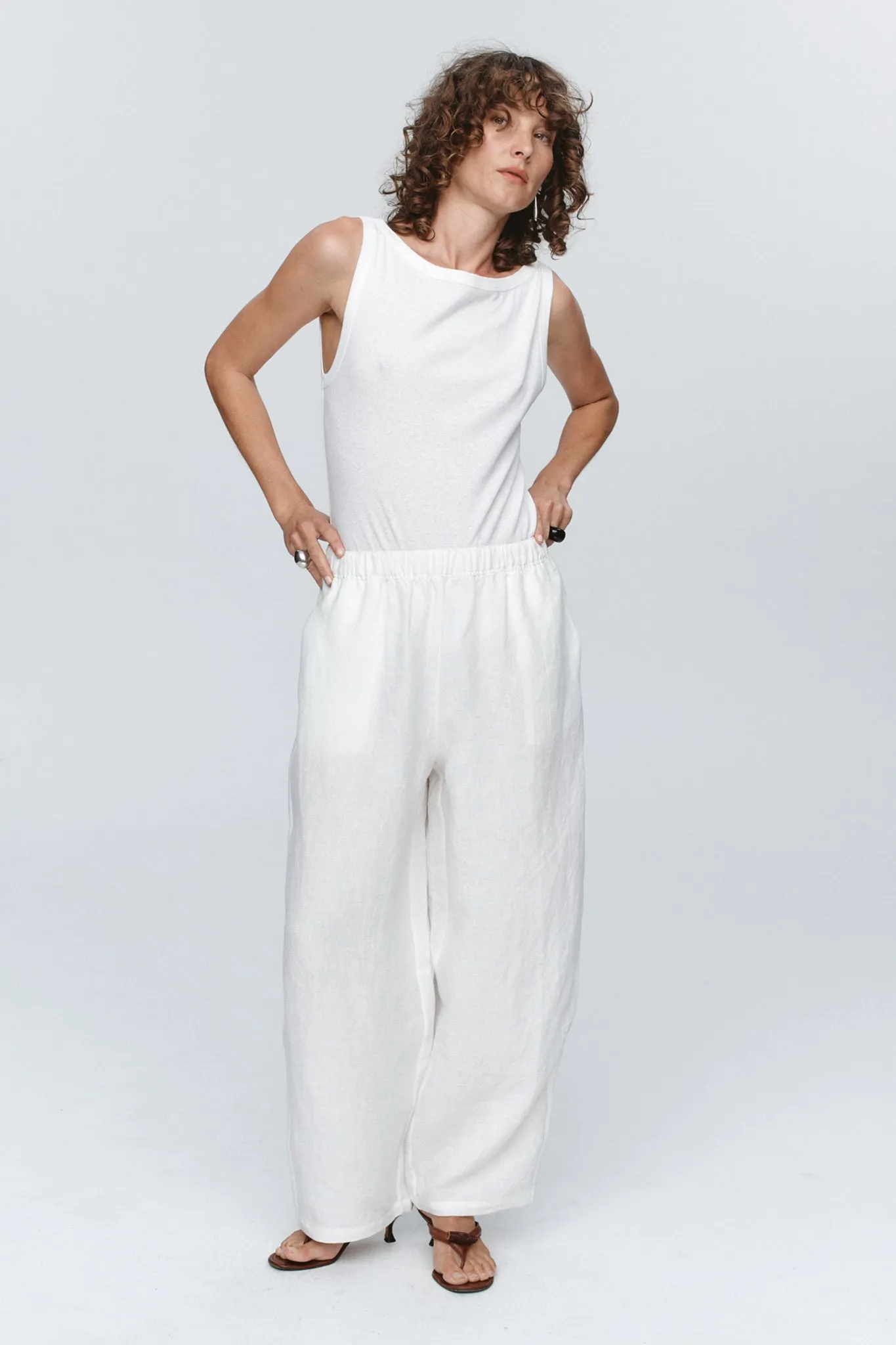 Marle | Atticus Pant - Ivory sold by Sisters & Co product image thumbnail 4
