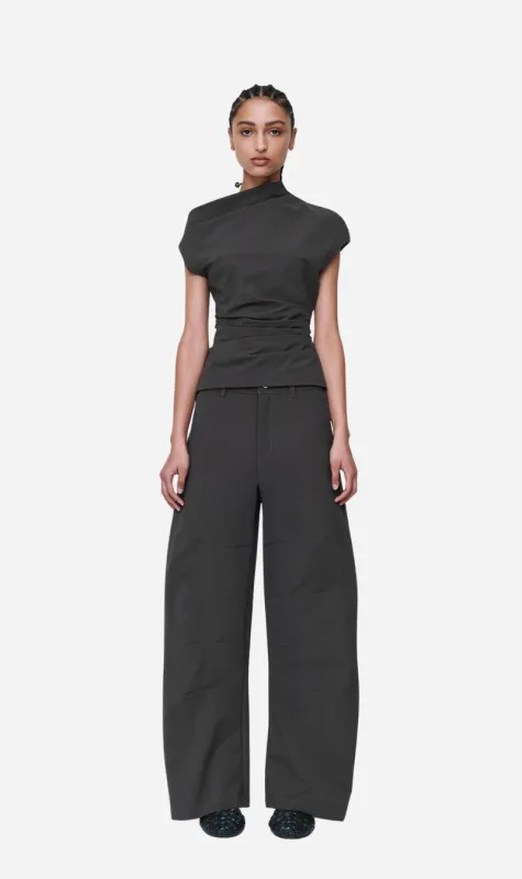 Wynn Hamlyn | Rita Top - Charcoal sold by Sister & Co