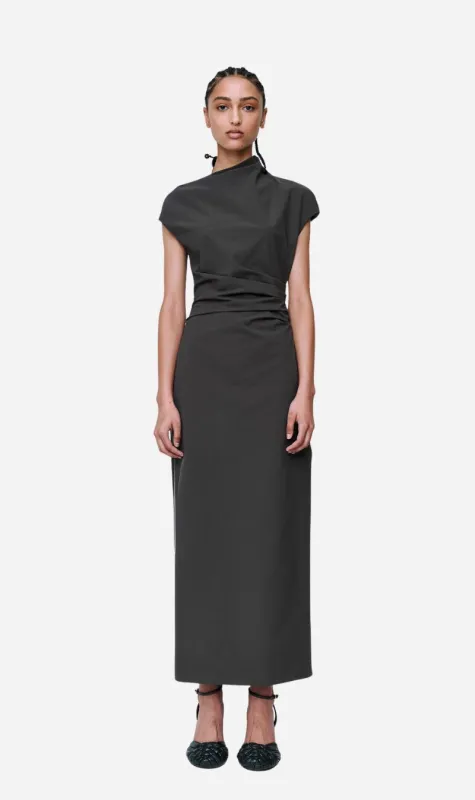 Wynn Hamlyn | Rita Maxi Dress - Charcoal sold by Sister & Co