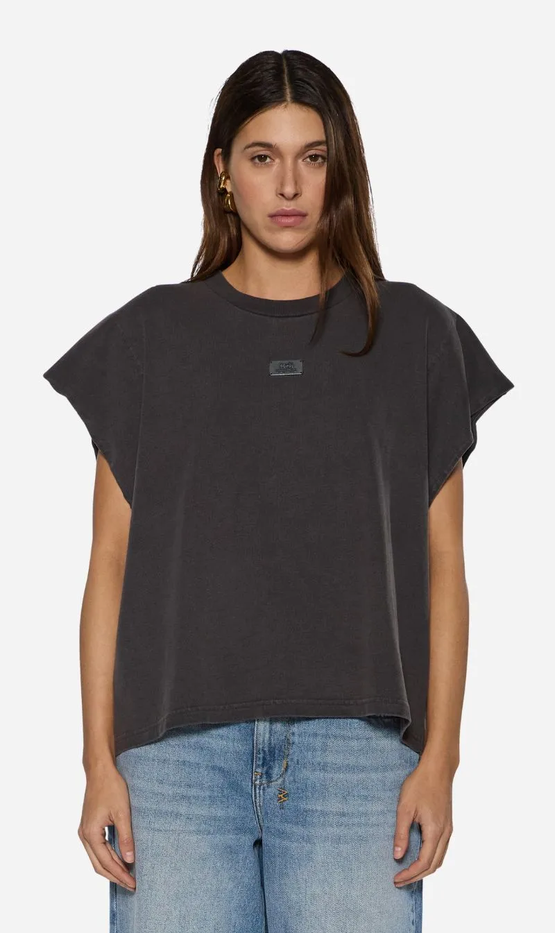Ksubi | Badge K Super Short Sleeve Tee - Washed Black sold by Sisters & Co