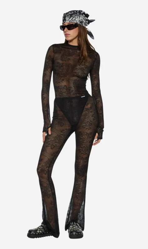 Ksubi | Flare Pant - Black Lace sold by Sister & Co