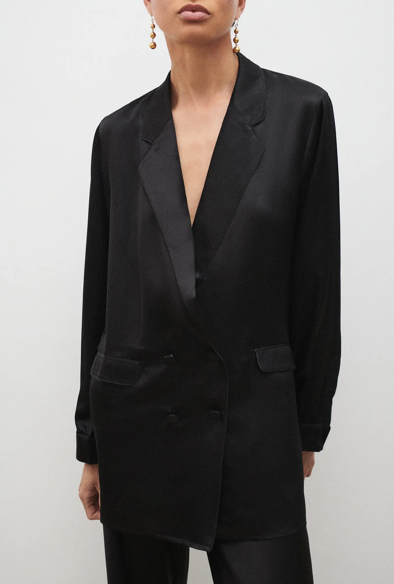 Silk Laundry | Relaxed Blazer - Black sold by Sister & Co product image thumbnail 2