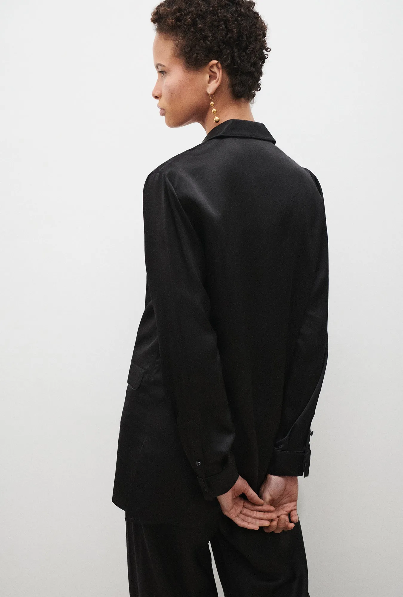 Silk Laundry | Relaxed Blazer - Black sold by Sister & Co product image thumbnail 3