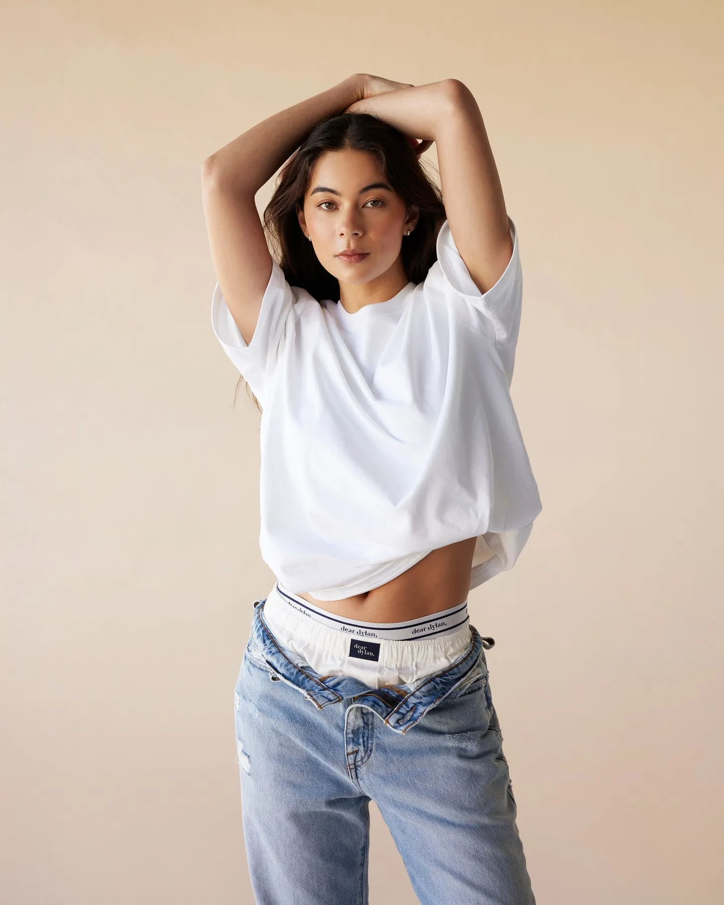 Dear Dylan | Oversized Tee - Blanc sold by Sisters & Co product image thumbnail 2