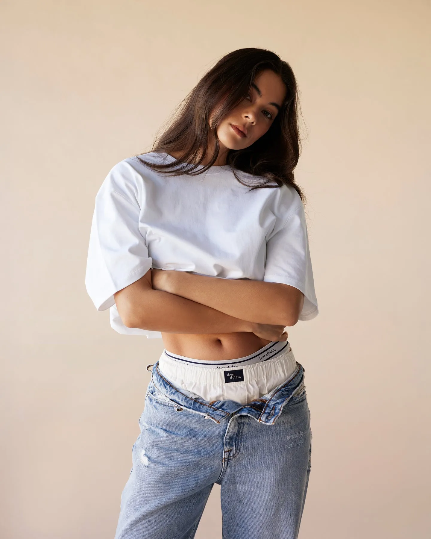 Dear Dylan | Oversized Tee - Blanc sold by Sisters & Co product image thumbnail 4