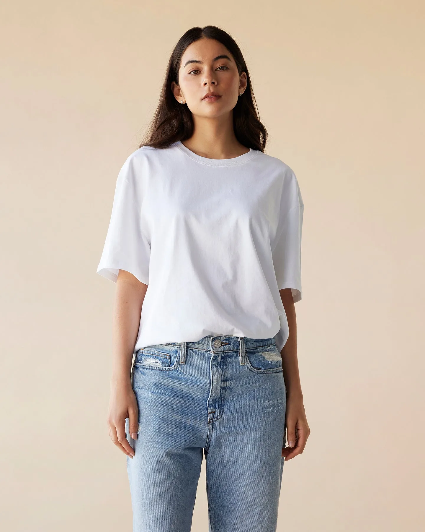 Dear Dylan | Oversized Tee - Blanc sold by Sisters & Co product image thumbnail 3