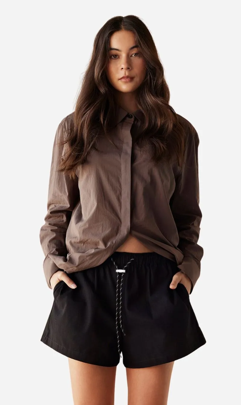 Dear Dylan | Sundown Shirt - Walnut sold by Sisters & Co