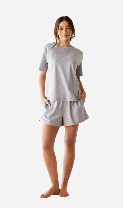Dear Dylan | Sleep Short - Grey Marle sold by Sister & Co