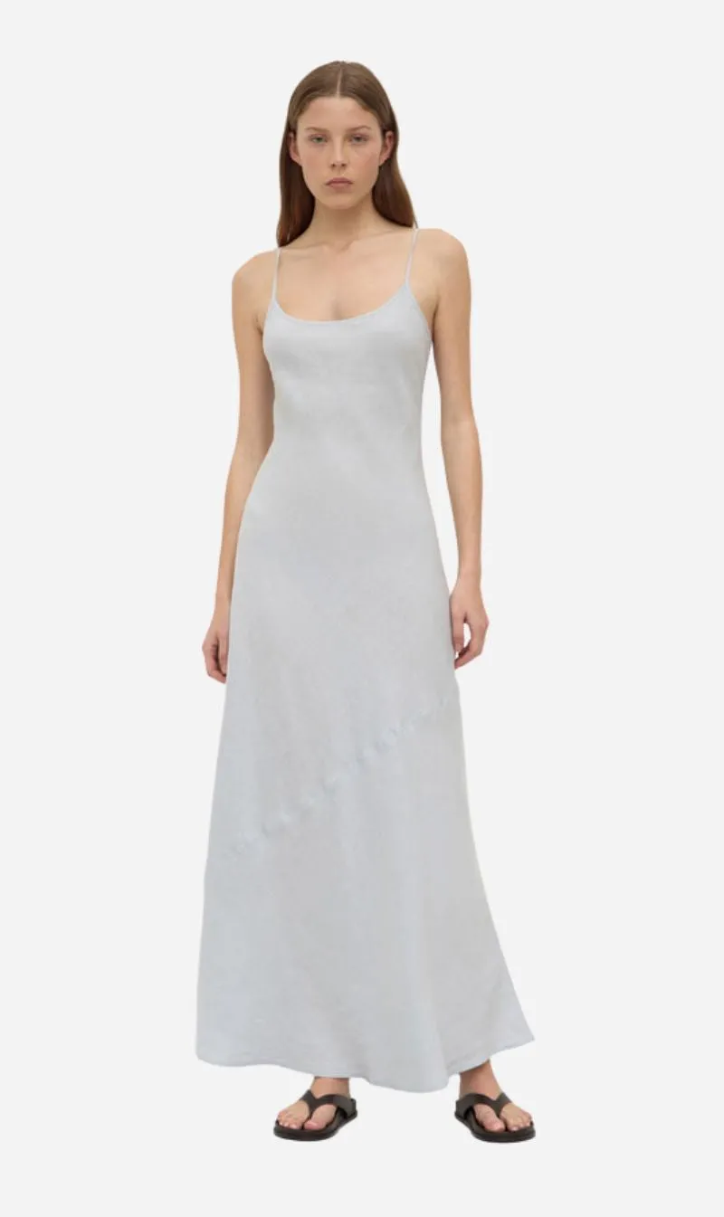 Assembly Label | Colette Linen Slip Dress - Cloud sold by Sisters & Co