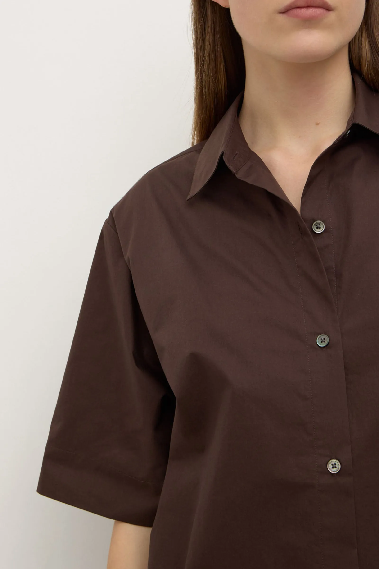 Assembly Label | Joni Short Sleeve Shirt - Ganache sold by Sister & Co product image thumbnail 5