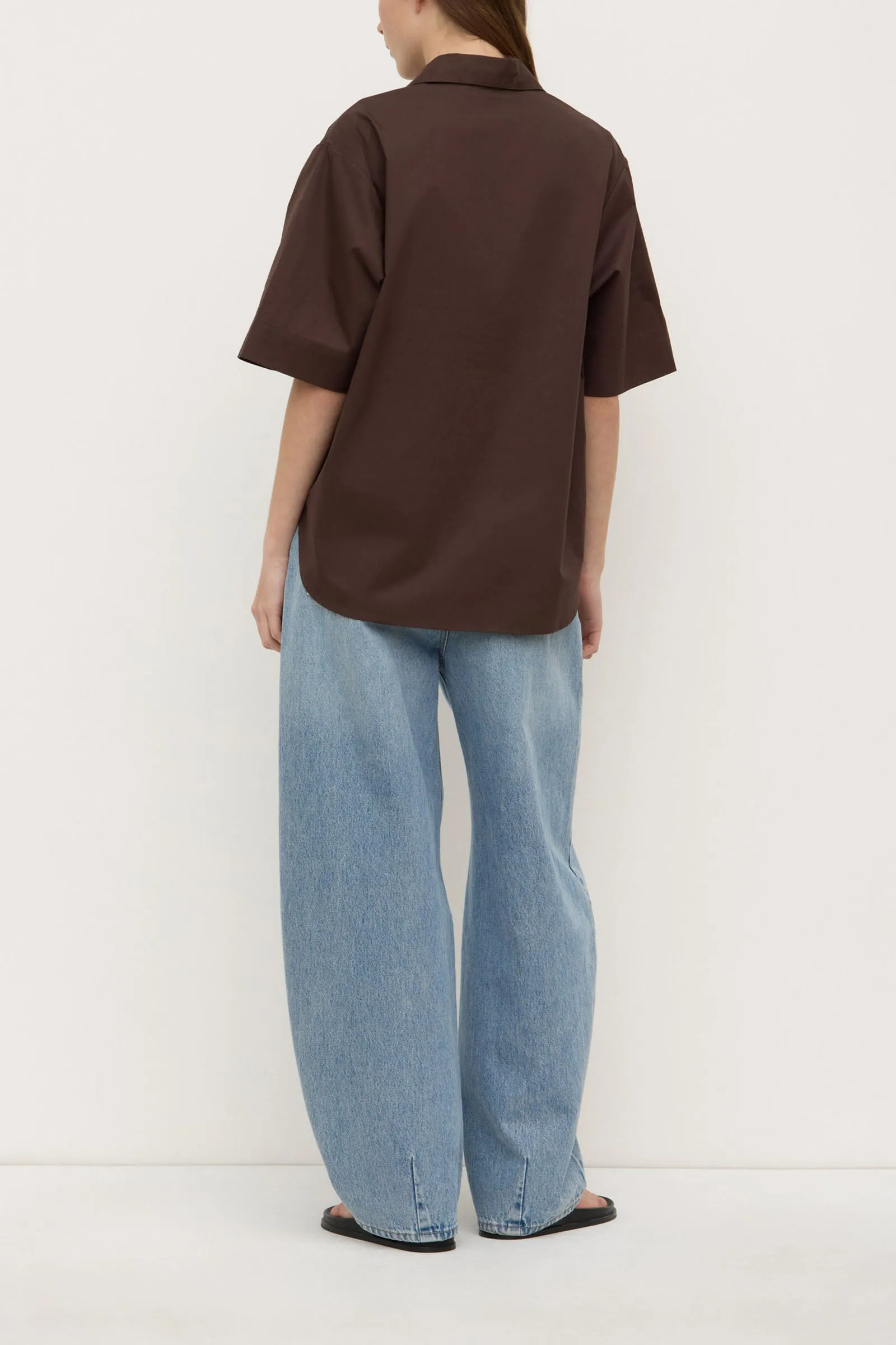 Assembly Label | Joni Short Sleeve Shirt - Ganache sold by Sister & Co product image thumbnail 4