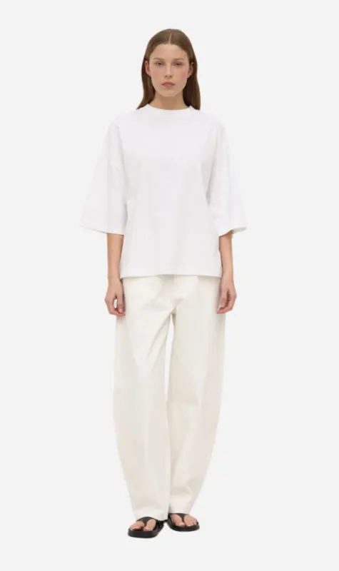 Assembly Label | Max Cotton Oversized Tee - White sold by Sister & Co