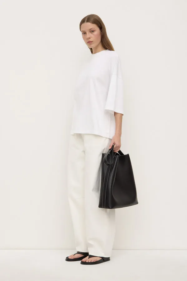 Assembly Label | Max Cotton Oversized Tee - White sold by Sister & Co product image thumbnail 2