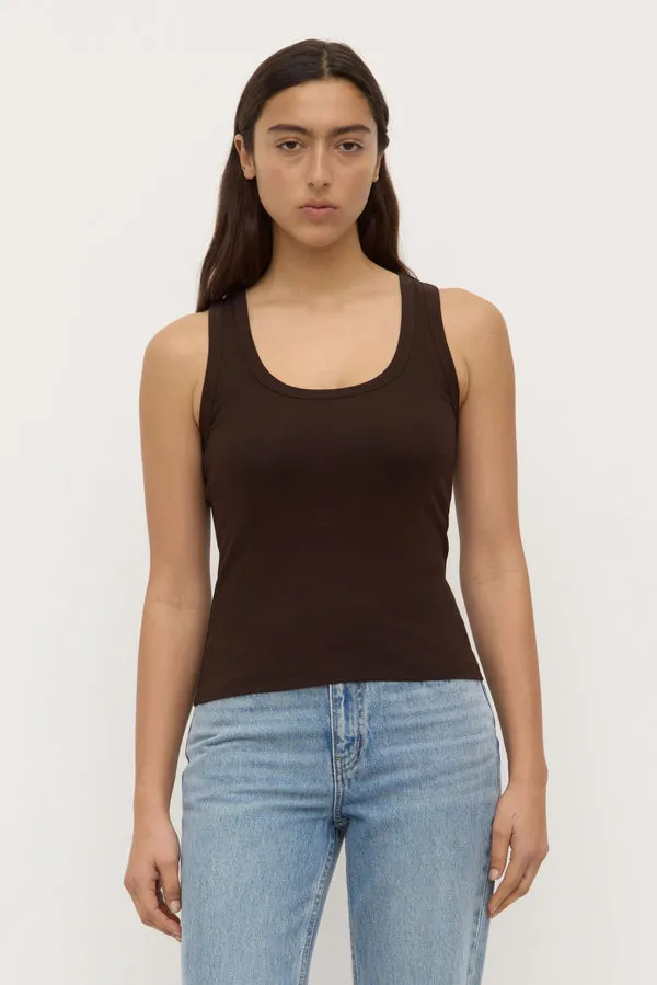 Assembly Label | Robyn Scoop Neck Rib Tank - Ganache sold by Sister & Co product image thumbnail 2