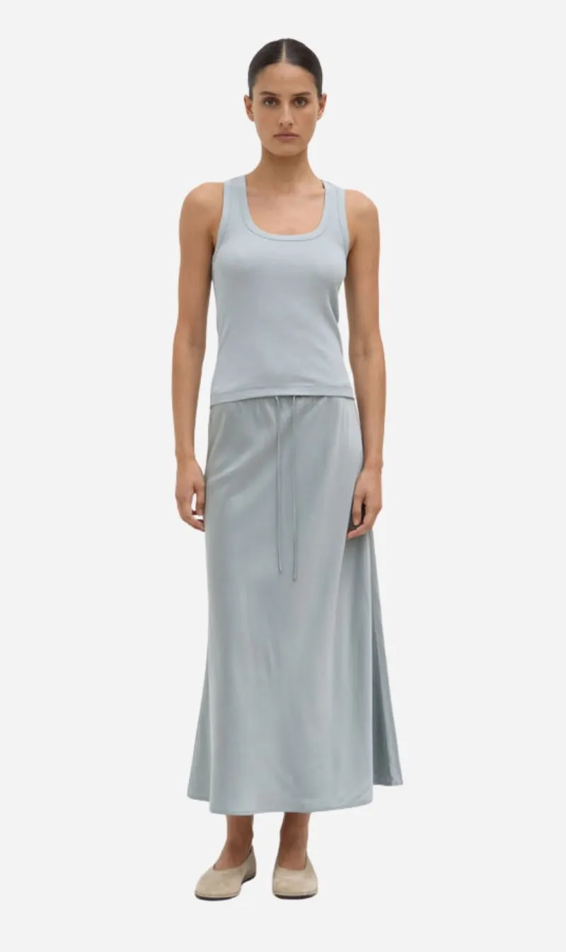 Assembly Label | Robyn Scoop Neck Rib Tank - Cloud sold by Sister & Co