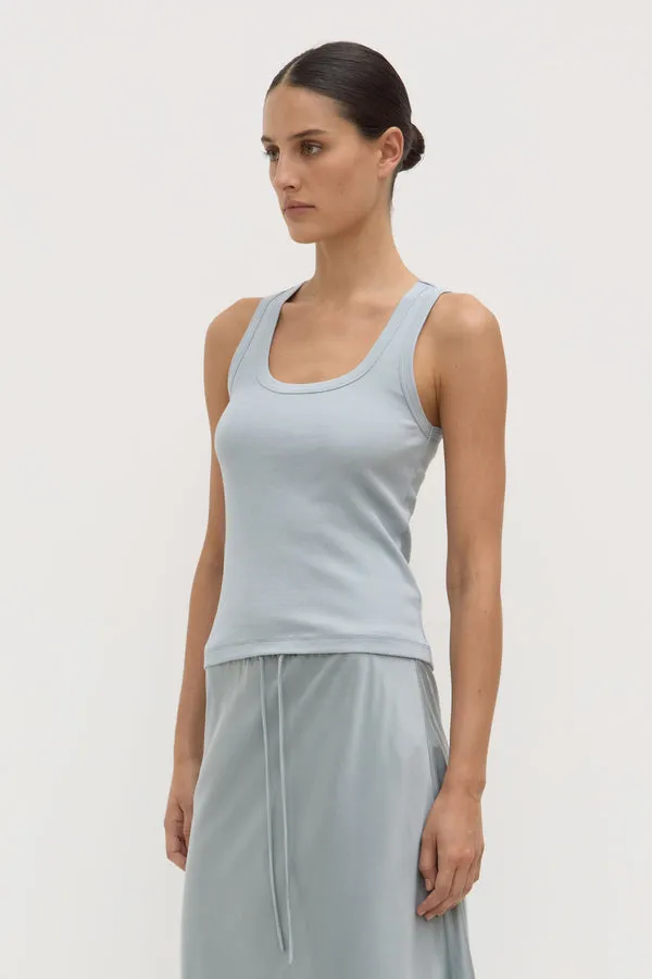 Assembly Label | Robyn Scoop Neck Rib Tank - Cloud sold by Sister & Co product image thumbnail 2