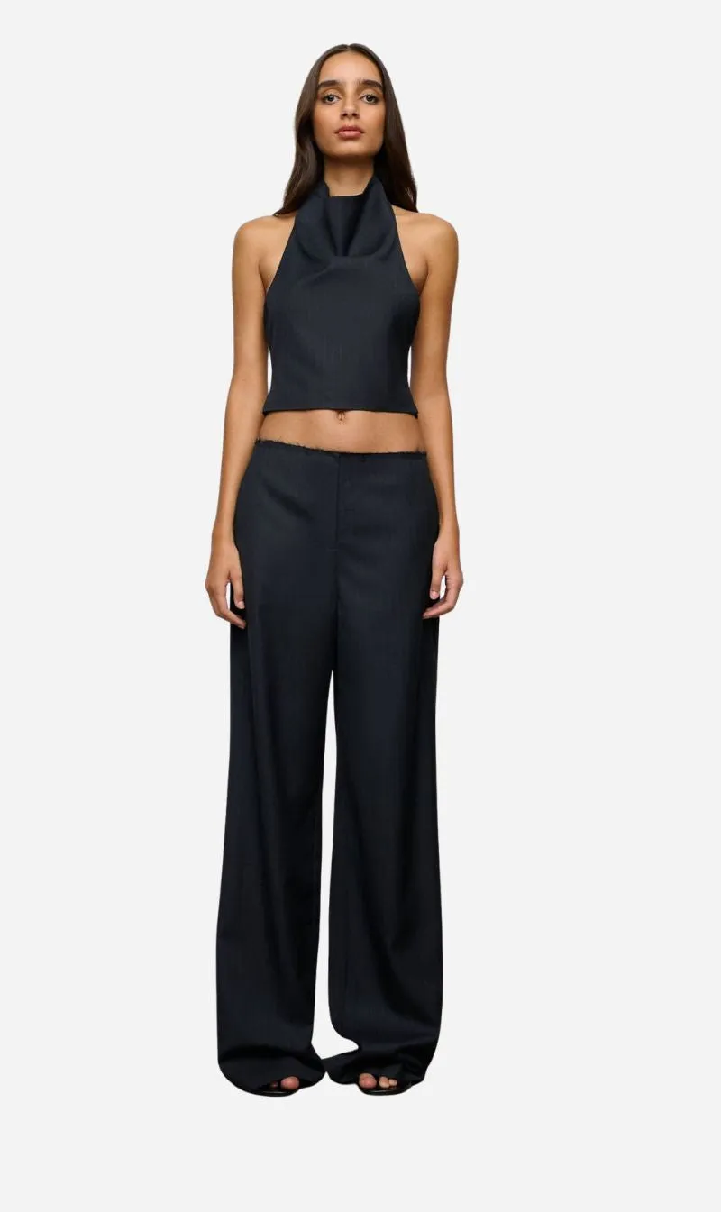 One Of Others | Margot Pant - Navy Pinstripe sold by Sister & Co