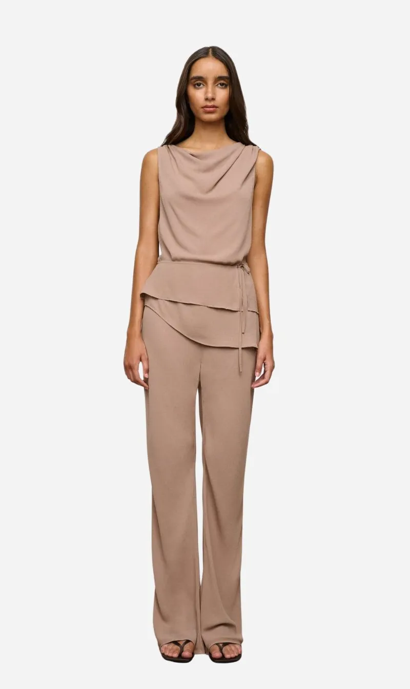 One Of Others | Lennon Top - Taupe sold by Sisters & Co