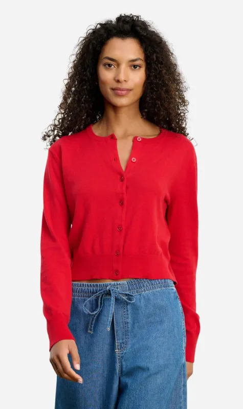 Velvet | Violette Cardigan - Red sold by Sister & Co