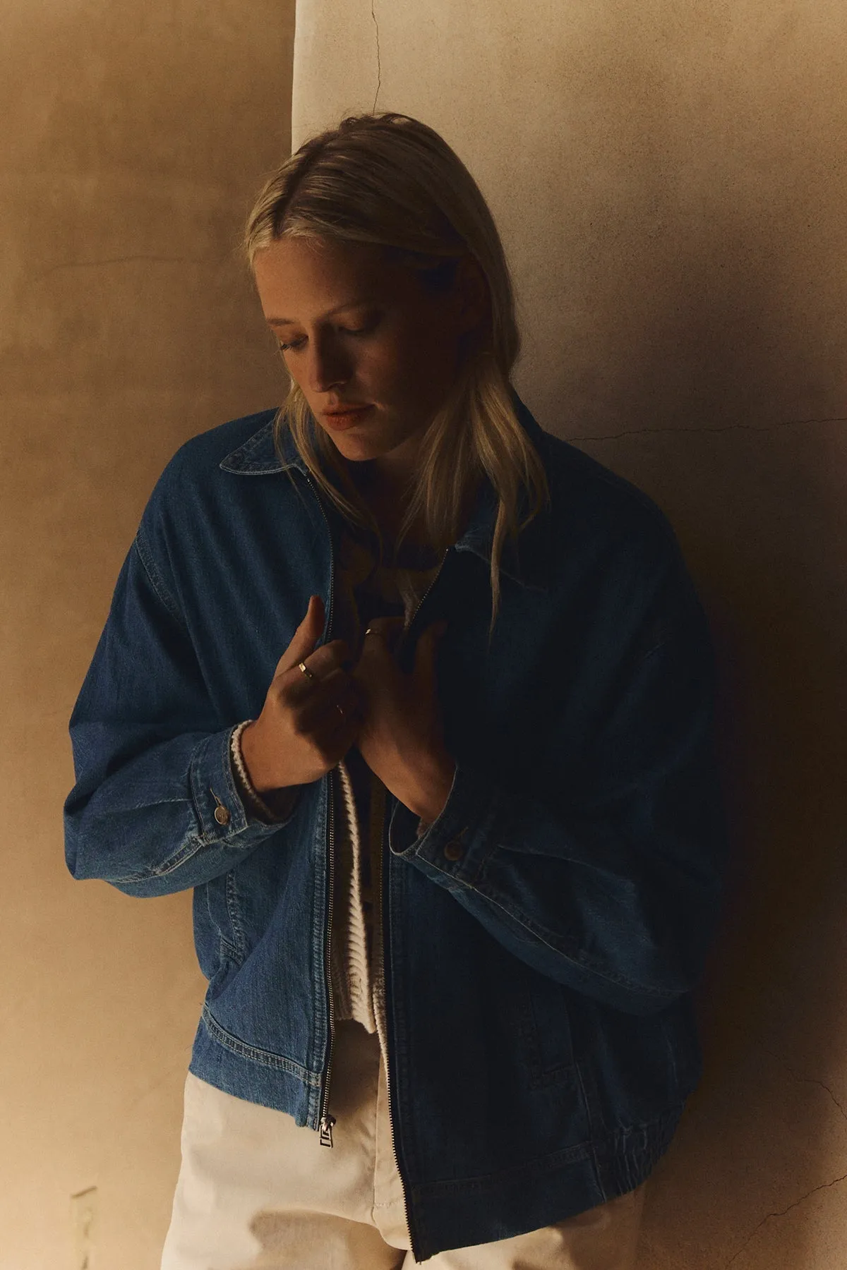 Velvet | Porter Denim Zip Up Jacket - Classic sold by Sisters & Co product image thumbnail 5